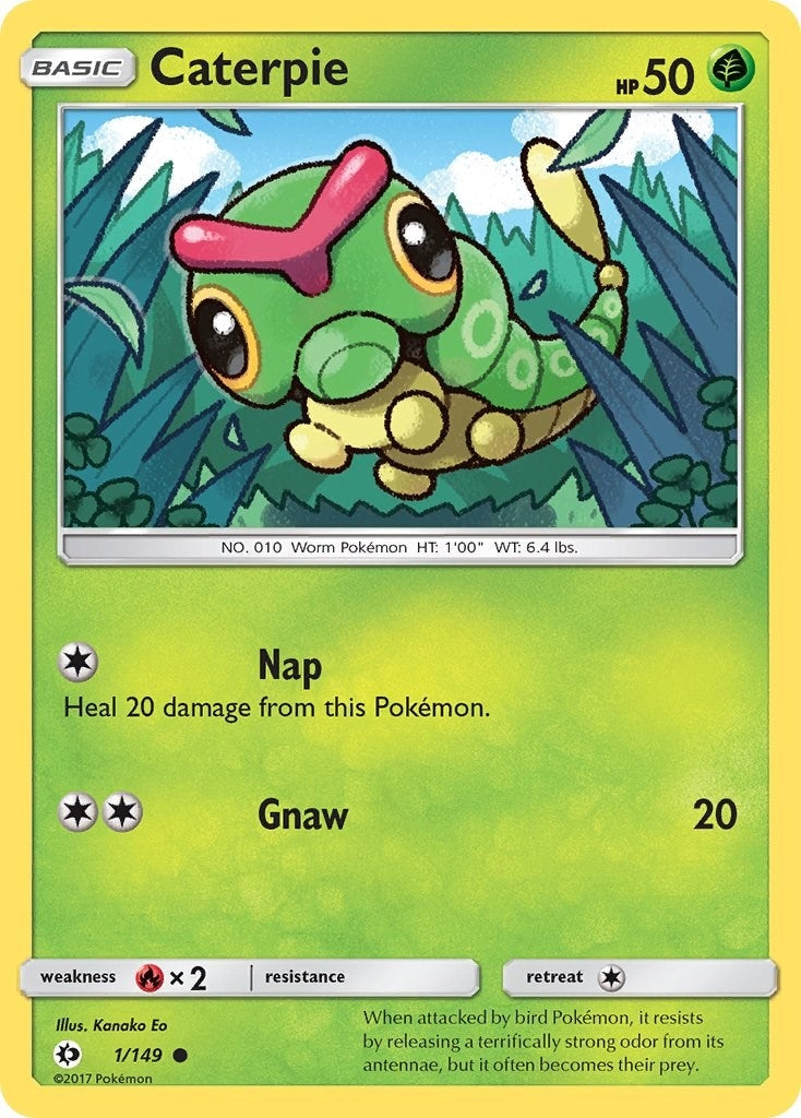 Image for Caterpie (1/149) (SM Base Set) - Pokemon