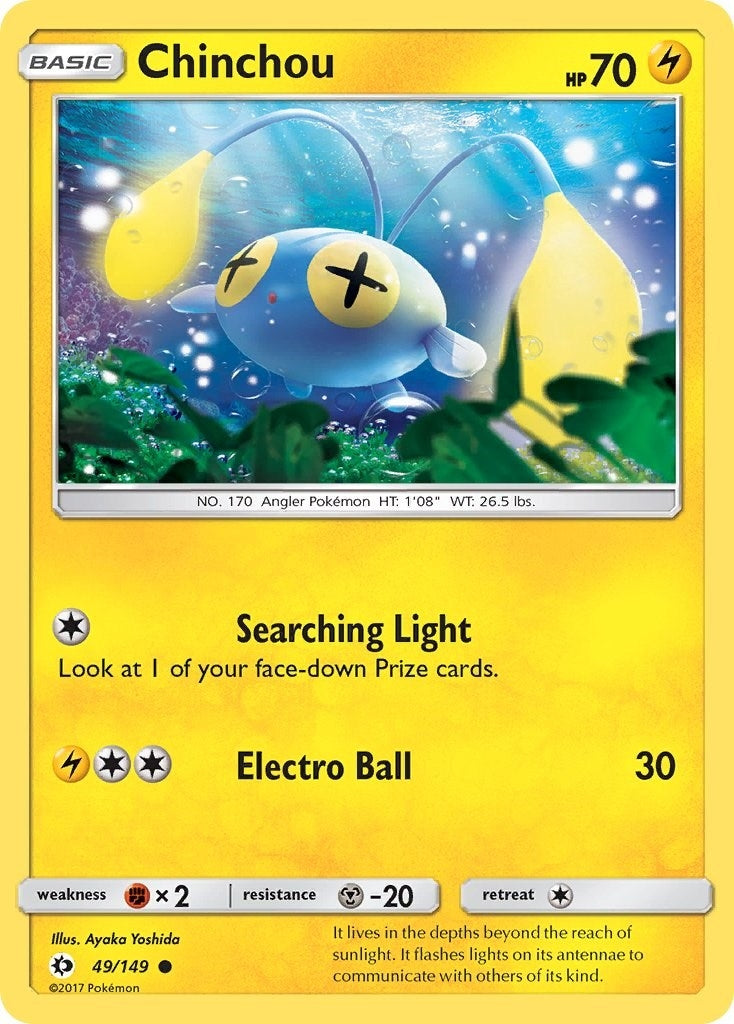 Image for Chinchou (49/149) (SM Base Set) - Pokemon