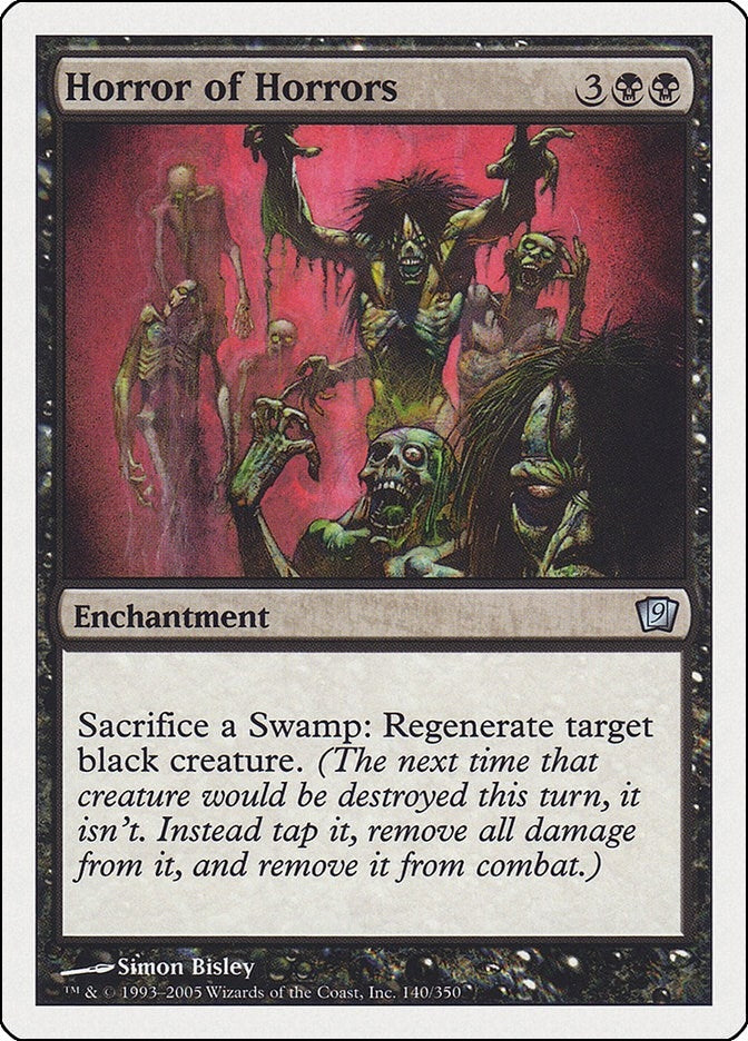 Image for Horror of Horrors (140) (9th Edition) - Magic: The Gathering