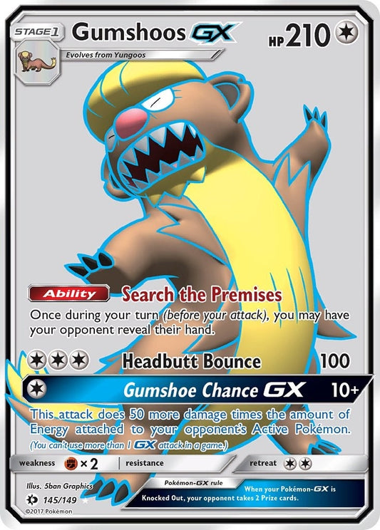 Image for Gumshoos GX (Full Art) (145/149) (SM Base Set) - Pokemon