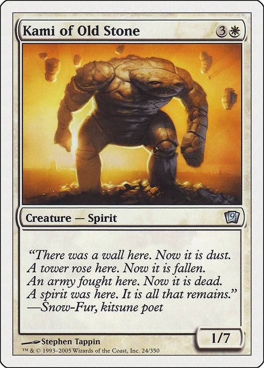 Image for Kami of Old Stone (24) (9th Edition) - Magic: The Gathering