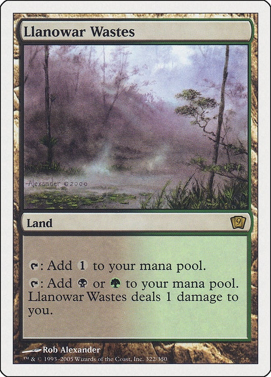 Image for Llanowar Wastes (322) (9th Edition) - Magic: The Gathering
