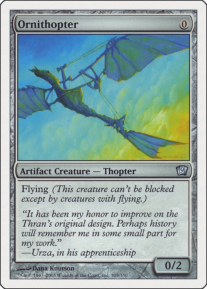Image for Ornithopter (305) (9th Edition) - Magic: The Gathering
