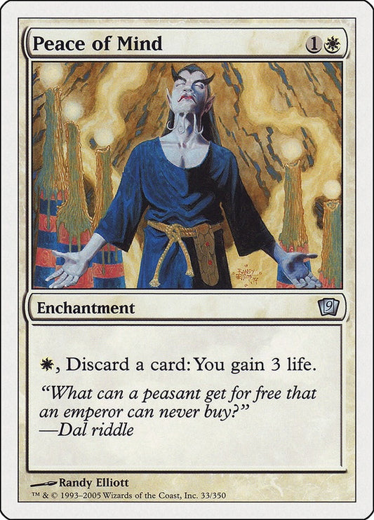 Image for Peace of Mind (33) (9th Edition) - Magic: The Gathering