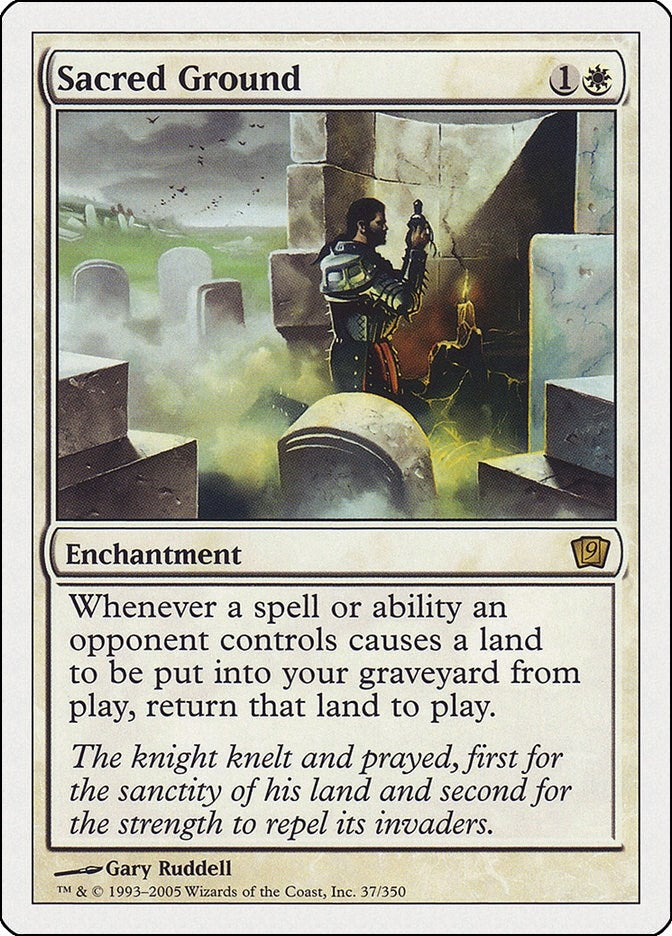 Image for Sacred Ground (37) (9th Edition) - Magic: The Gathering