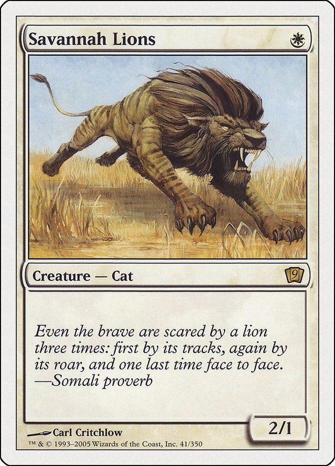 Image for Savannah Lions (41) (9th Edition) - Magic: The Gathering