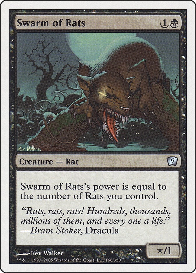 Image for Swarm of Rats (166) (9th Edition) - Magic: The Gathering