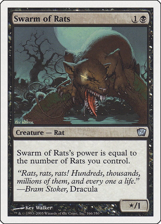 Image for Swarm of Rats (166) (9th Edition) - Magic: The Gathering