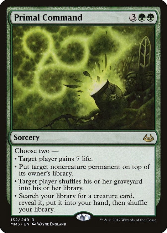 Image for Primal Command (132) (Modern Masters 2017) - Magic: The Gathering