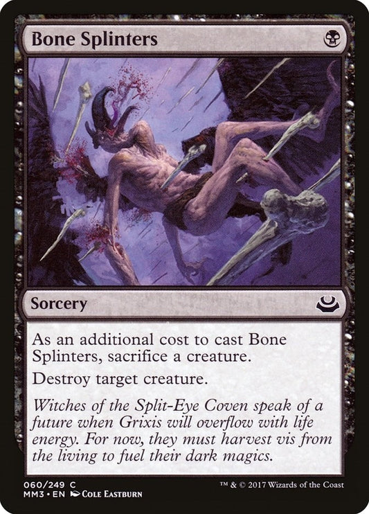 Image for Bone Splinters (60) (Modern Masters 2017) - Magic: The Gathering