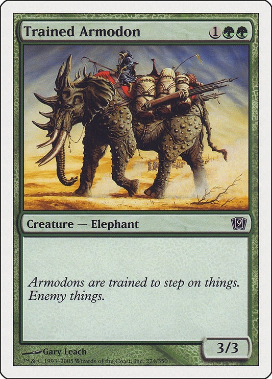 Image for Trained Armodon (274) (9th Edition) - Magic: The Gathering