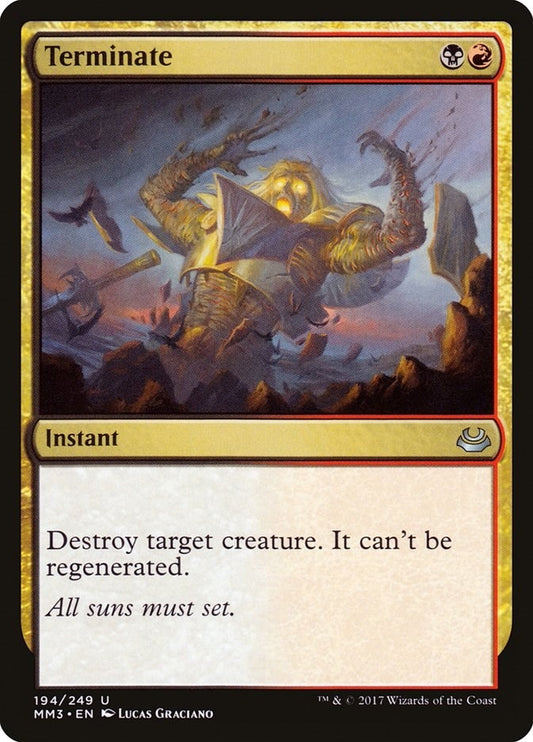 Image for Terminate (194) (Modern Masters 2017) - Magic: The Gathering
