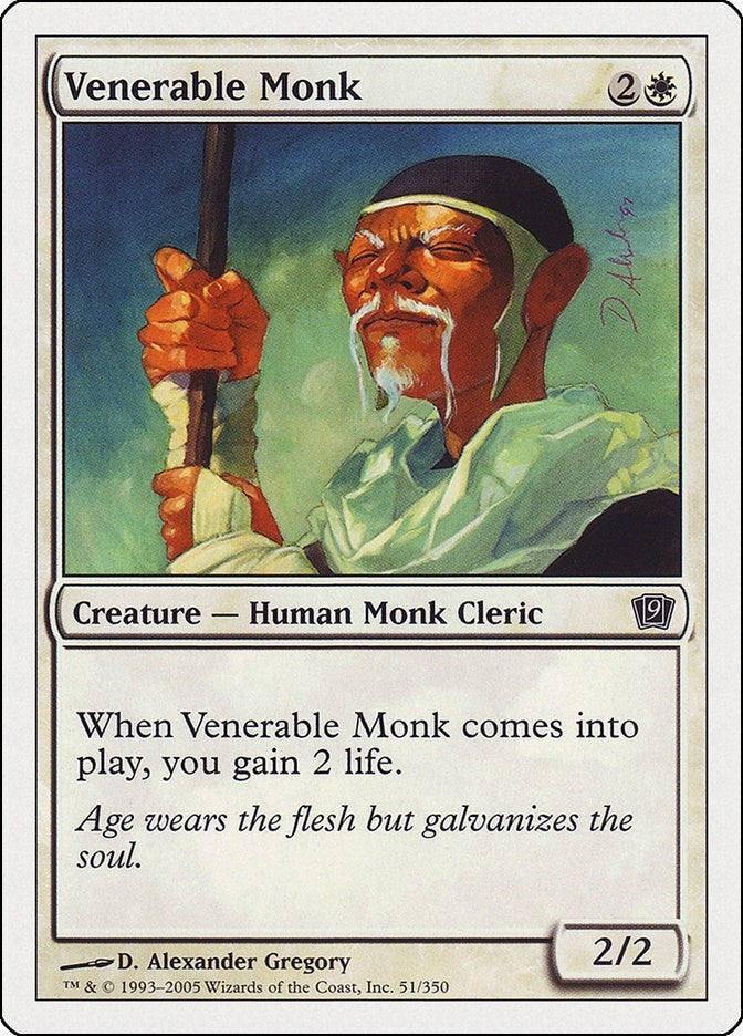 Image for Venerable Monk (51) (9th Edition) - Magic: The Gathering