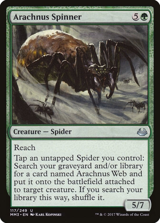 Image for Arachnus Spinner (117) (Modern Masters 2017) - Magic: The Gathering