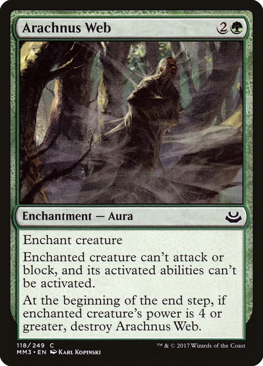 Image for Arachnus Web (118) (Modern Masters 2017) - Magic: The Gathering