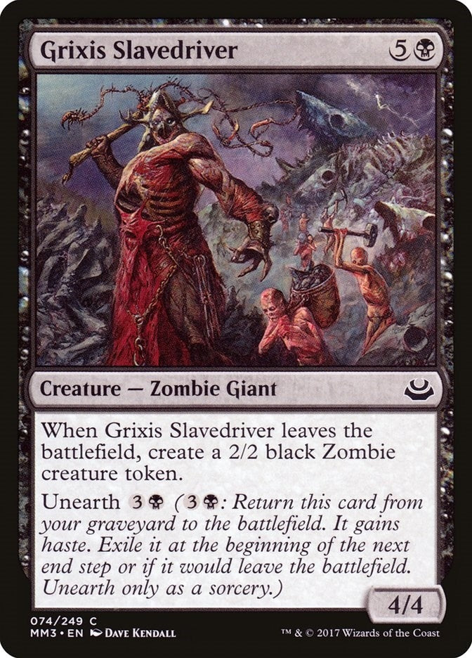 Image for Grixis Slavedriver (74) (Modern Masters 2017) - Magic: The Gathering