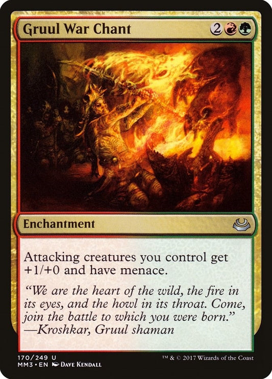 Image for Gruul War Chant (170) (Modern Masters 2017) - Magic: The Gathering