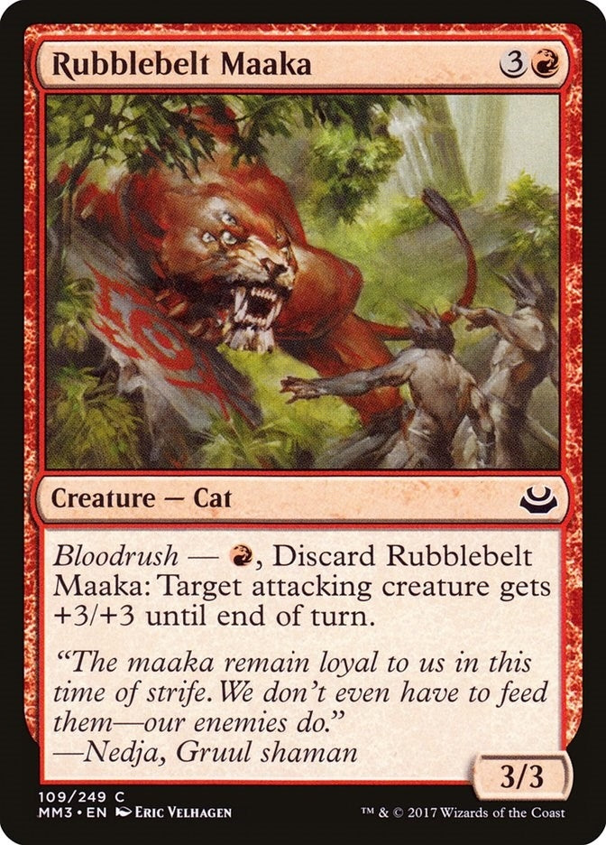 Image for Rubblebelt Maaka (109) (Modern Masters 2017) - Magic: The Gathering