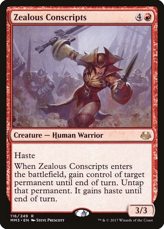 Image for Zealous Conscripts (116) (Modern Masters 2017) - Magic: The Gathering