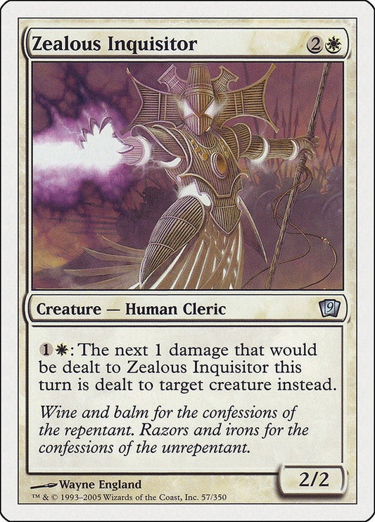 Image for Zealous Inquisitor (57) (9th Edition) - Magic: The Gathering