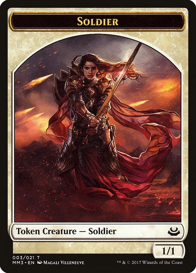 Image for Soldier Token (003) (3) (Modern Masters 2017) - Magic: The Gathering