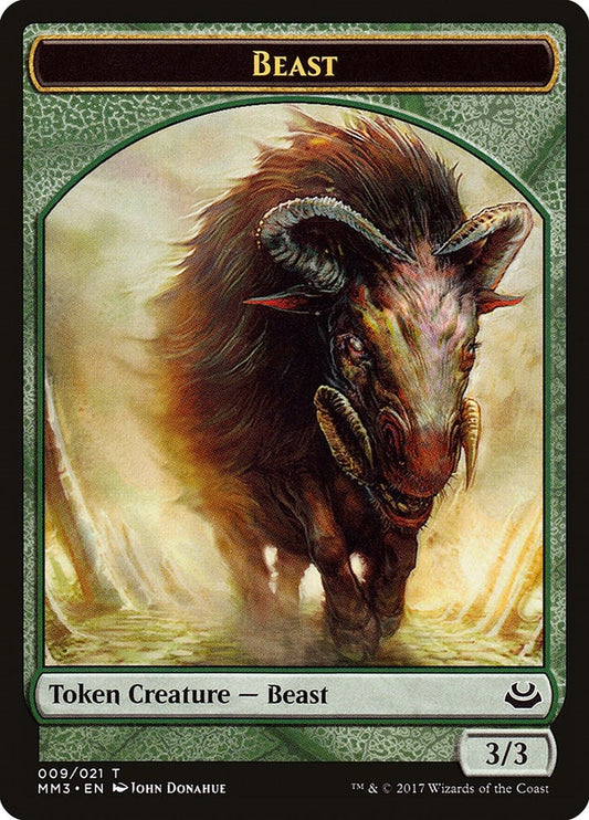 Image for Beast Token (009) (9) (Modern Masters 2017) - Magic: The Gathering