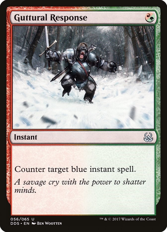 Image for Guttural Response (56) (Duel Decks: Mind vs. Might) - Magic: The Gathering