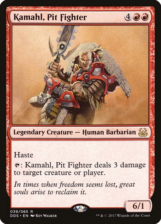 Image for Kamahl, Pit Fighter (39) (Duel Decks: Mind vs. Might) - Magic: The Gathering
