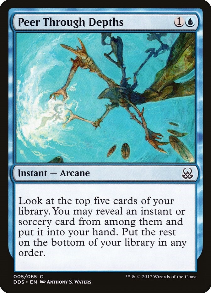 Image for Peer Through Depths (5) (Duel Decks: Mind vs. Might) - Magic: The Gathering