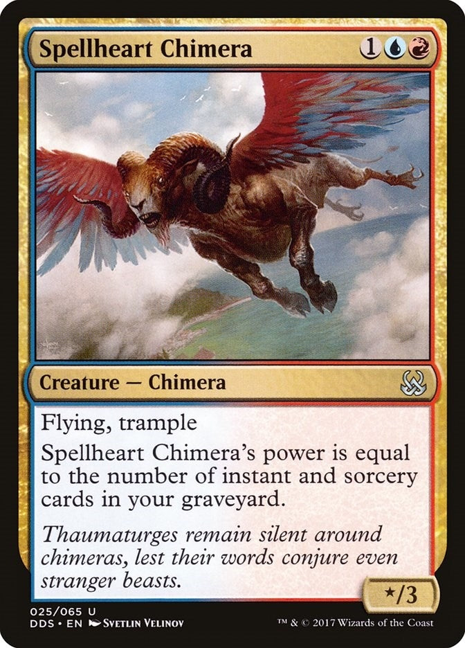 Image for Spellheart Chimera (25) (Duel Decks: Mind vs. Might) - Magic: The Gathering