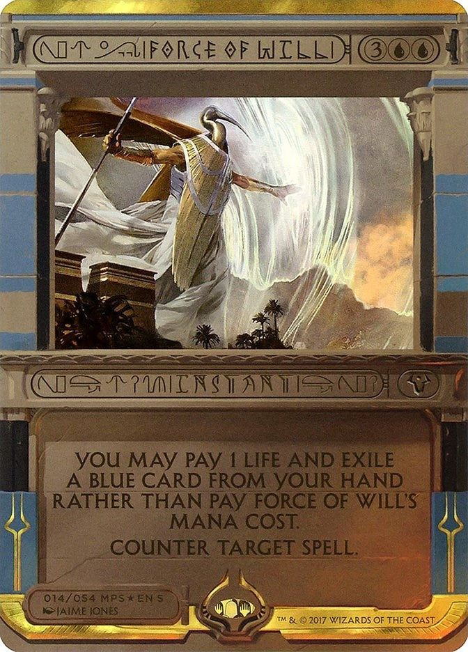 Image for Force of Will (14) (Masterpiece Series: Amonkhet Invocations) - Magic: The Gathering
