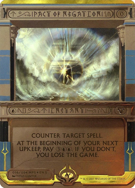 Image for Pact of Negation (16) (Masterpiece Series: Amonkhet Invocations) - Magic: The Gathering