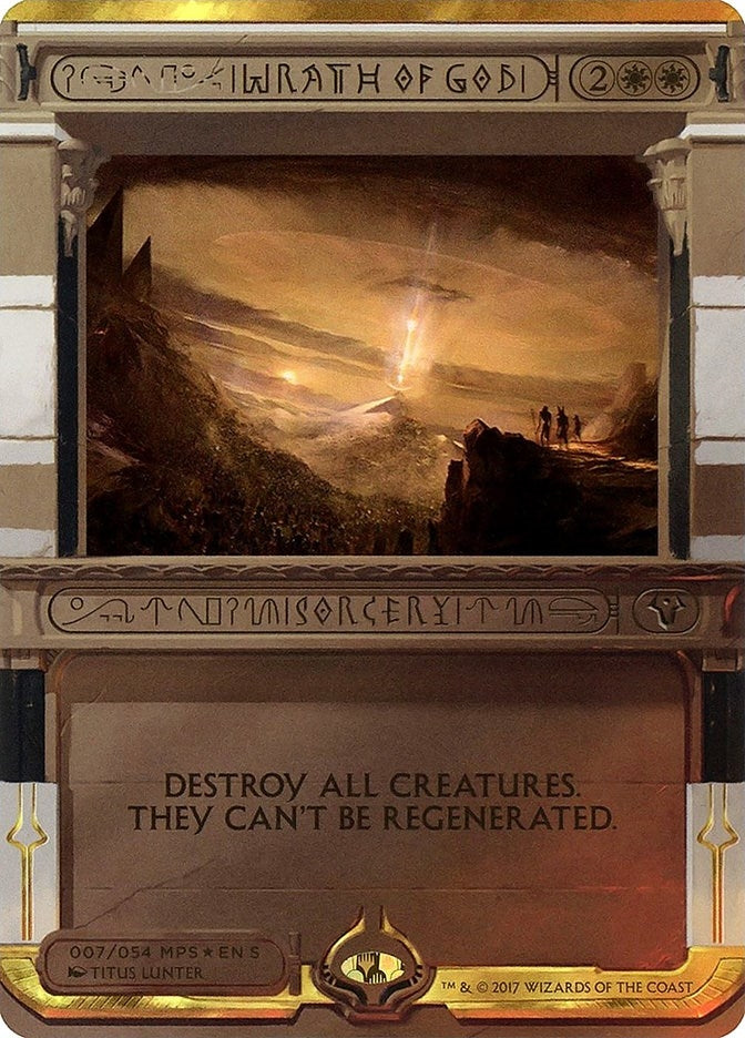 Image for Wrath of God (7) (Masterpiece Series: Amonkhet Invocations) - Magic: The Gathering