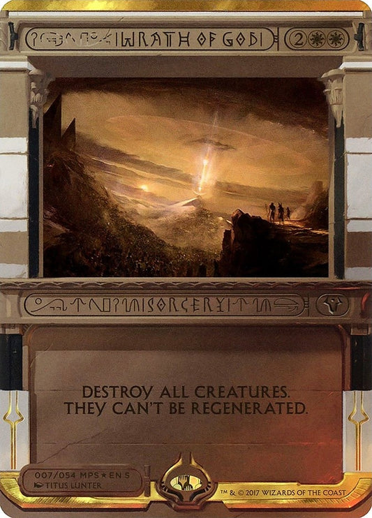 Image for Wrath of God (7) (Masterpiece Series: Amonkhet Invocations) - Magic: The Gathering