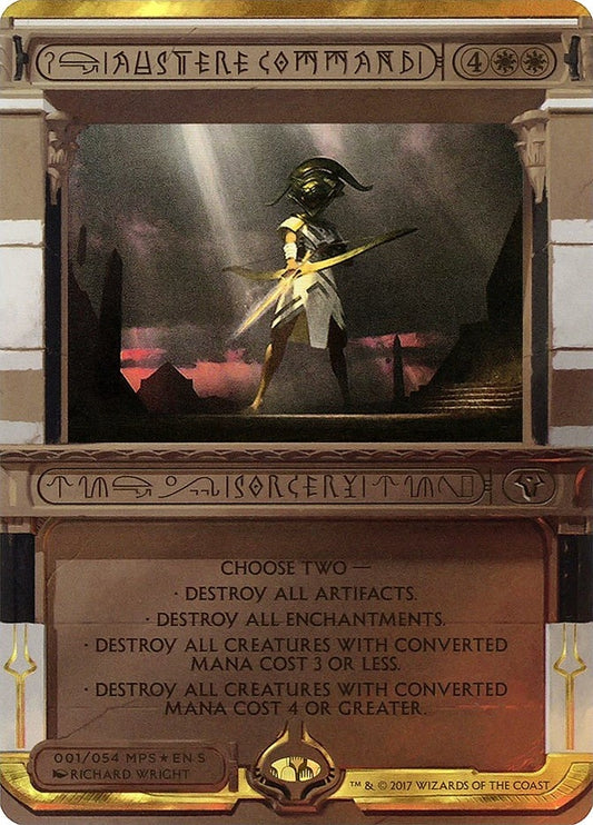 Image for Austere Command (1) (Masterpiece Series: Amonkhet Invocations) - Magic: The Gathering