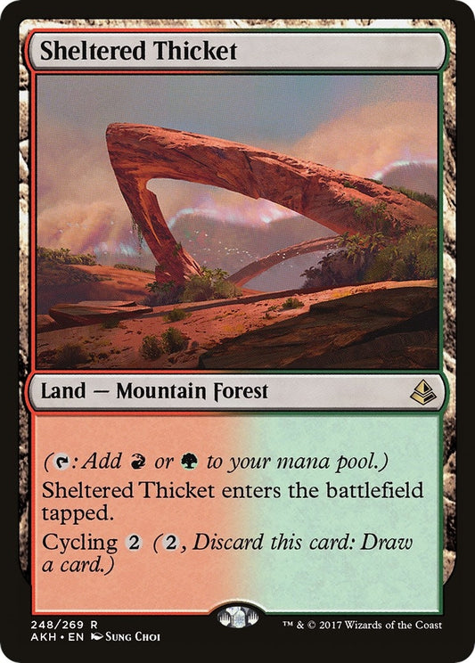 Image for Sheltered Thicket (248) (Amonkhet) - Magic: The Gathering