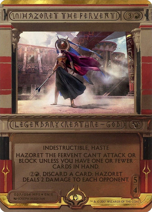 Image for Hazoret the Fervent (27) (Masterpiece Series: Amonkhet Invocations) - Magic: The Gathering