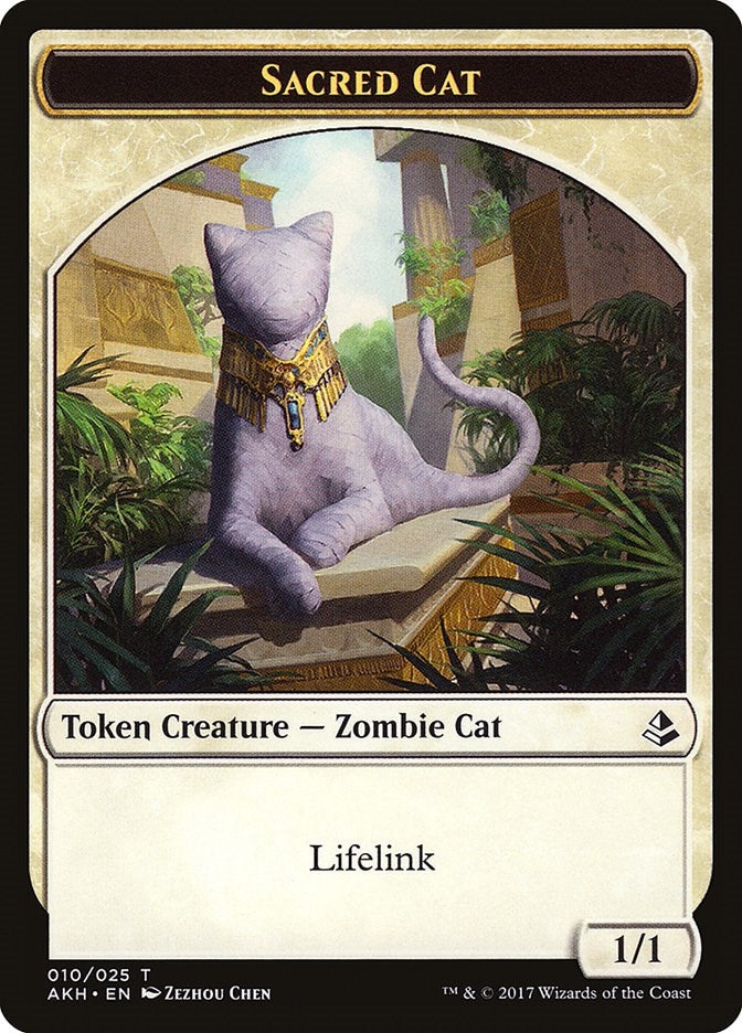 Image for Sacred Cat Token (10) (Amonkhet) - Magic: The Gathering