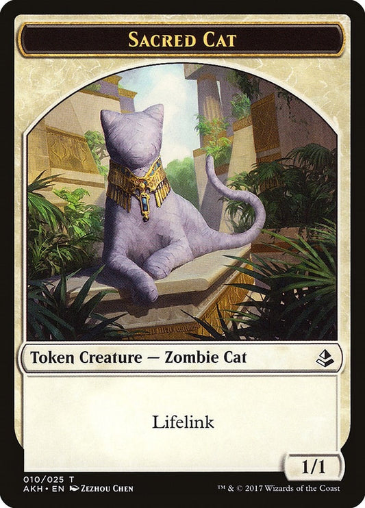 Image for Sacred Cat Token (10) (Amonkhet) - Magic: The Gathering