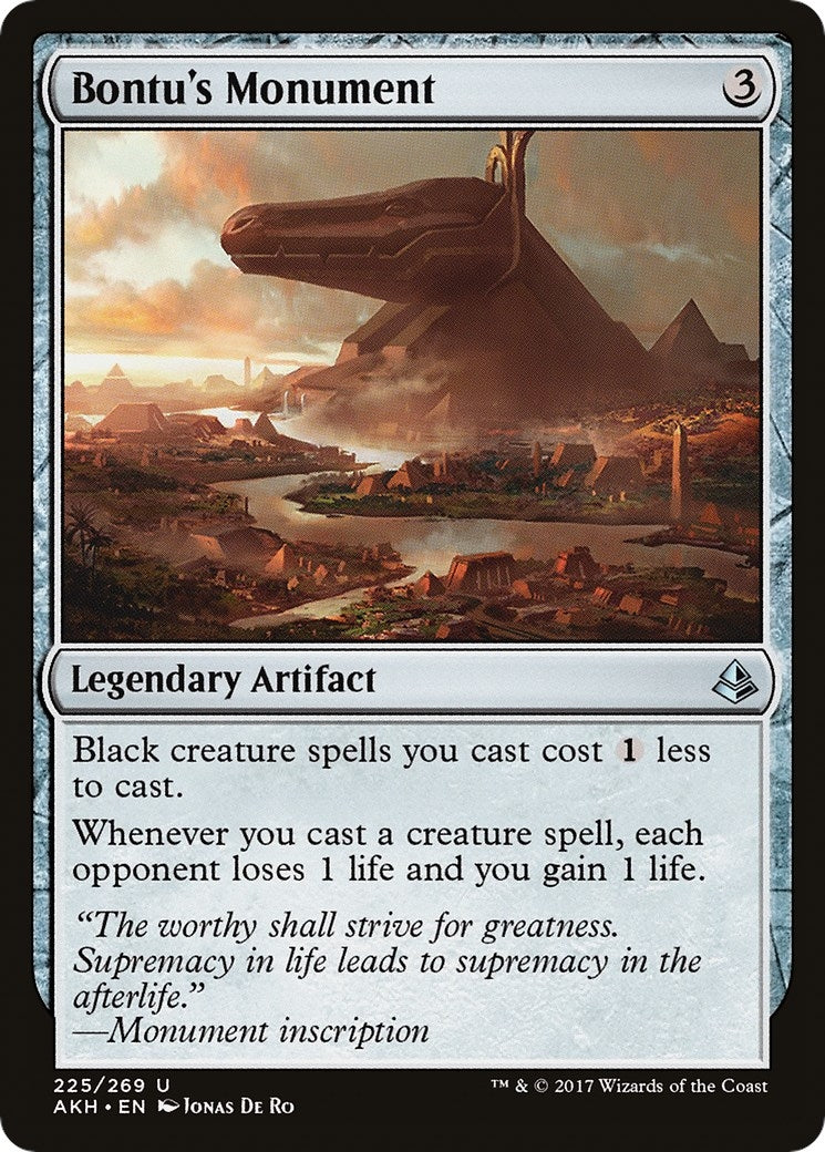 Image for Bontu's Monument (225) (Amonkhet) - Magic: The Gathering