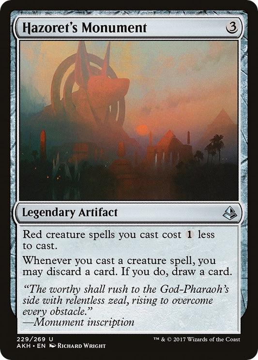 Image for Hazoret's Monument (229) (Amonkhet) - Magic: The Gathering