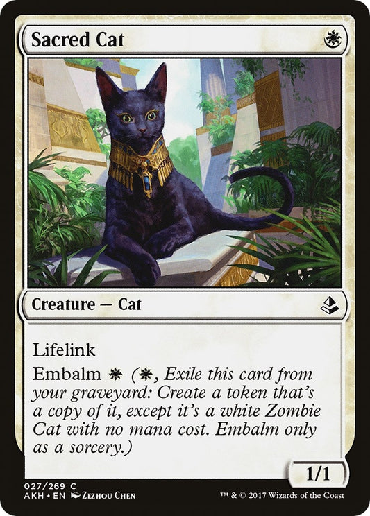 Image for Sacred Cat (27) (Amonkhet) - Magic: The Gathering