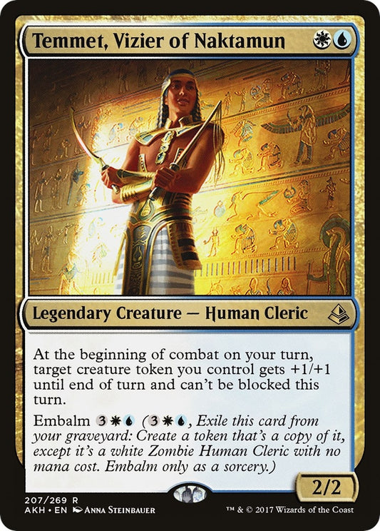 Image for Temmet, Vizier of Naktamun (207) (Amonkhet) - Magic: The Gathering