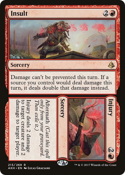 Image for Insult // Injury (213) (Amonkhet) - Magic: The Gathering