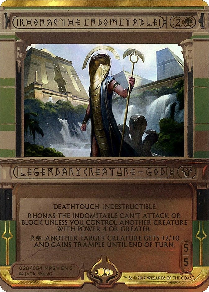 Image for Rhonas the Indomitable (28) (Masterpiece Series: Amonkhet Invocations) - Magic: The Gathering