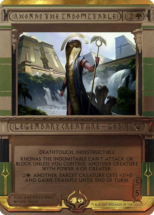 Image for Rhonas the Indomitable (28) (Masterpiece Series: Amonkhet Invocations) - Magic: The Gathering
