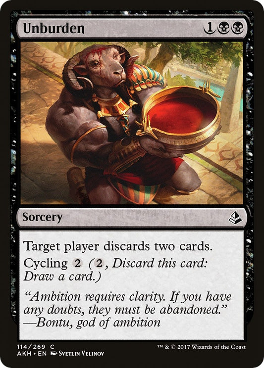 Image for Unburden (114) (Amonkhet) - Magic: The Gathering