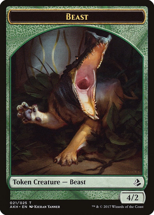 Image for Beast Token (21) (Amonkhet) - Magic: The Gathering