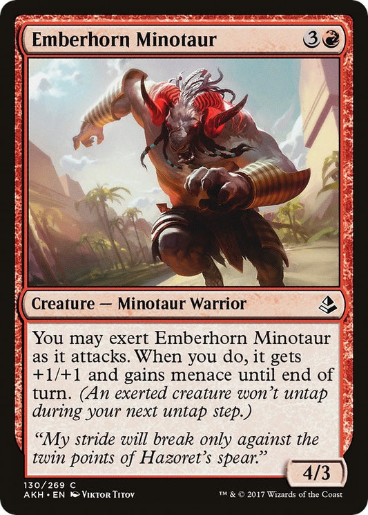 Image for Emberhorn Minotaur (130) (Amonkhet) - Magic: The Gathering