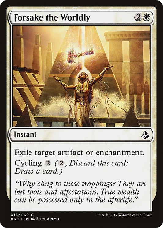 Image for Forsake the Worldly (13) (Amonkhet) - Magic: The Gathering